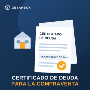 Certificado de deuda de la comunidad de propietarios para la compraventa