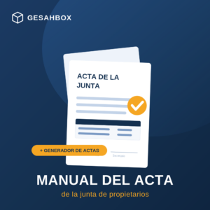 Manual del acta de la junta de propietarios - GESAHBOX